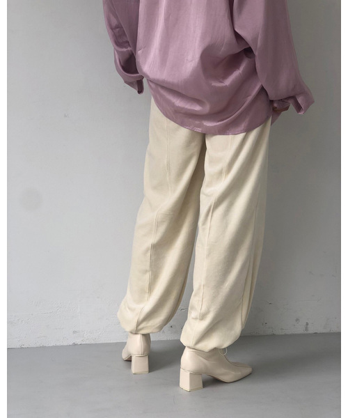 TODAYFUL（トゥデイフル）の「ドロウストリングベロアパンツ（その他パンツ・レディース・パープル/オートミール/キナリ・36inch/38inch）」の11枚目の写真