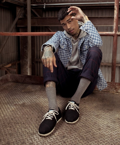 セール ブラックヘリテージキャンバス メンズ メンズ スニーカー Toms トムス のファッション シューズ コルドンズ3 0