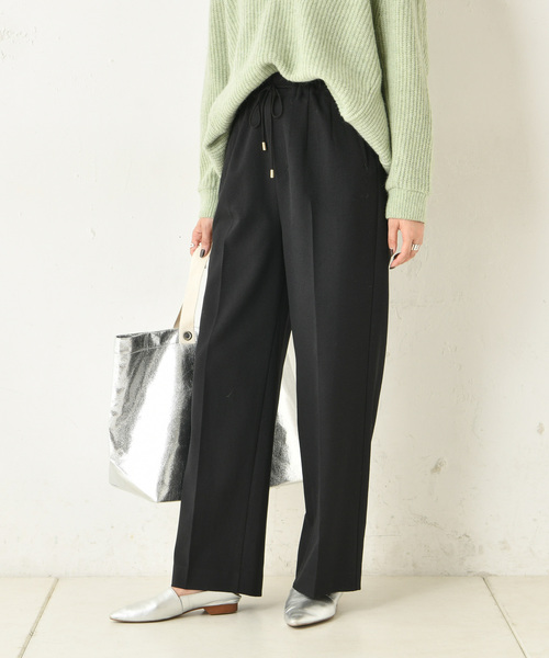 DouDou（ドゥドゥ）の「ドロストイージーパンツ（その他パンツ・レディース・ブラック/ベージュ/ピンク・FREE）」の2枚目の写真