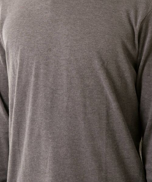TopIsm(トップイズム)の「スムース起毛モックネック カットソー(Tシャツ/カットソー・メンズ・ホワイト/ブラック/チャコール/グレー・LL/M/L)」の13枚目の写真