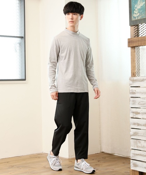 TopIsm(トップイズム)の「スムース起毛モックネック カットソー(Tシャツ/カットソー・メンズ・ホワイト/ブラック/チャコール/グレー・LL/M/L)」の14枚目の写真