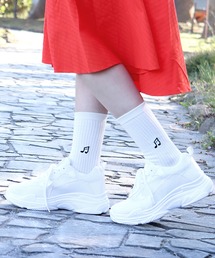 AAA / ボリュームソールダッドスニーカー(2387)ホワイトスニーカー