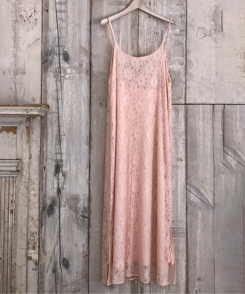 Mysa&Liina（ミーサリーナ）の「レースキャミワンピース（ワンピース・レディース・ブラック/オフホワイト/ピンク・M）」の4枚目の写真