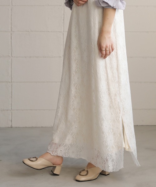 Mysa&Liina（ミーサリーナ）の「レースキャミワンピース（ワンピース・レディース・ブラック/オフホワイト/ピンク・M）」の7枚目の写真