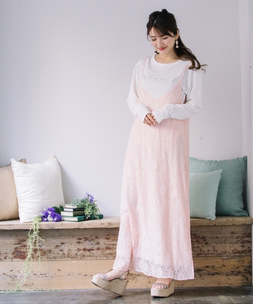 Mysa&Liina（ミーサリーナ）の「レースキャミワンピース（ワンピース・レディース・ブラック/オフホワイト/ピンク・M）」の13枚目の写真