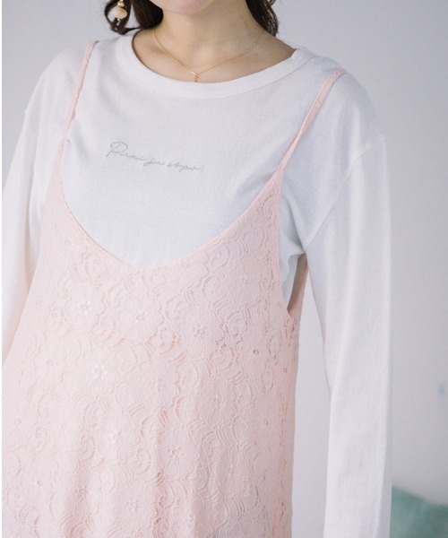 Mysa&Liina（ミーサリーナ）の「レースキャミワンピース（ワンピース・レディース・ブラック/オフホワイト/ピンク・M）」の12枚目の写真