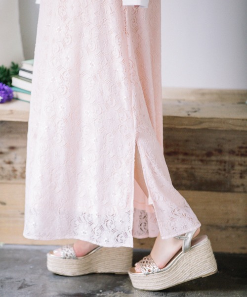 Mysa&Liina（ミーサリーナ）の「レースキャミワンピース（ワンピース・レディース・ブラック/オフホワイト/ピンク・M）」の10枚目の写真