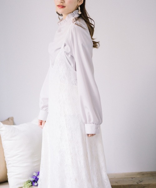 Mysa&Liina（ミーサリーナ）の「レースキャミワンピース（ワンピース・レディース・ブラック/オフホワイト/ピンク・M）」の20枚目の写真