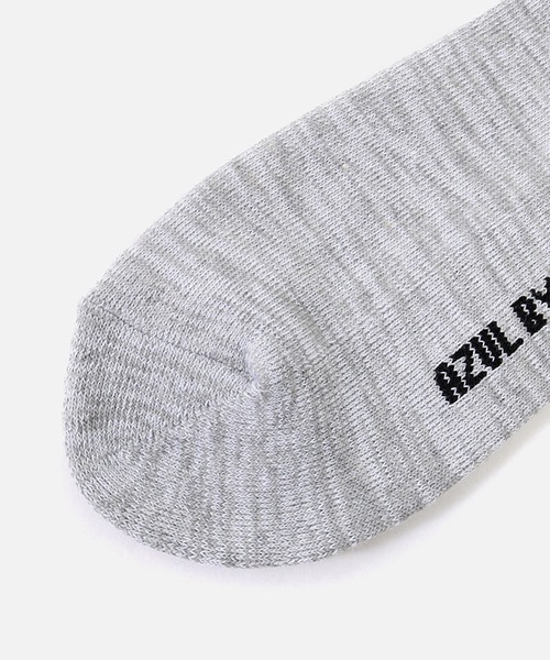 AZUL by moussy（アズールバイマウジー）の「AZUL BOX LOGO LOW CUT SOCKS/アズールボックスロゴロウカットソックス（ソックス/靴下・メンズ・杢グレー/ブラック/ホワイト・FREE）」の15枚目の写真