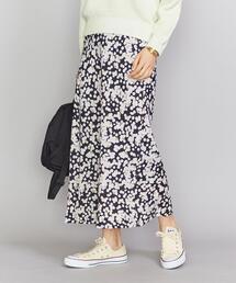 BEAUTY&YOUTH UNITED ARROWS | BY ドット＆フラワープリントロングスカート(スカート)