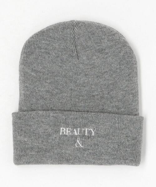 BEAUTY&YOUTH UNITED ARROWS（ビューティーアンドユースユナイテッドアローズ）の「BY B&Y ロゴ ワッチキャップ（ニットキャップ/ビーニー・メンズ・ホワイト/ブラック/グレー・FREE）」の3枚目の写真