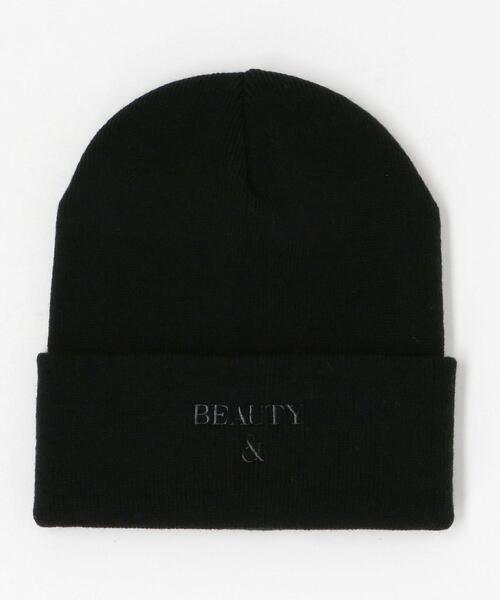 BEAUTY&YOUTH UNITED ARROWS（ビューティーアンドユースユナイテッドアローズ）の「BY B&Y ロゴ ワッチキャップ（ニットキャップ/ビーニー・メンズ・ホワイト/ブラック/グレー・FREE）」の2枚目の写真