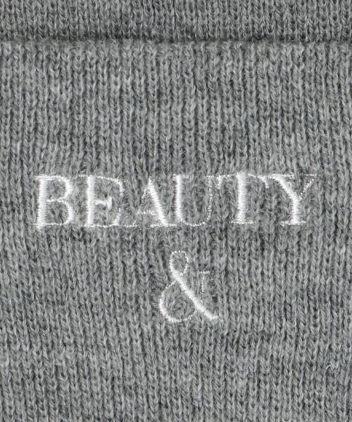 BEAUTY&YOUTH UNITED ARROWS（ビューティーアンドユースユナイテッドアローズ）の「BY B&Y ロゴ ワッチキャップ（ニットキャップ/ビーニー・メンズ・ホワイト/ブラック/グレー・FREE）」の6枚目の写真