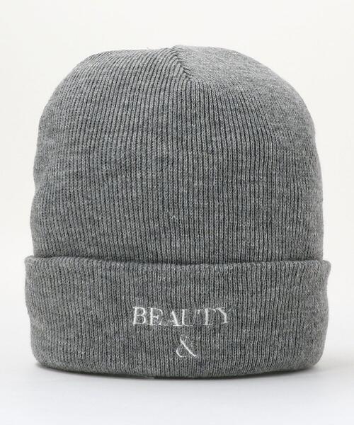 BEAUTY&YOUTH UNITED ARROWS（ビューティーアンドユースユナイテッドアローズ）の「BY B&Y ロゴ ワッチキャップ（ニットキャップ/ビーニー・メンズ・ホワイト/ブラック/グレー・FREE）」の7枚目の写真