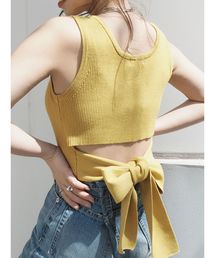 EVRIS | バックリボンリブニットタンク(ニット/セーター)