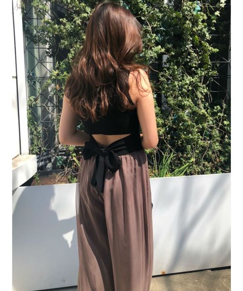 EVRIS（エヴリス）の「バックリボンリブニットタンク（ニット/セーター・レディース・ホワイト/ブラック/ブラウン/イエロー・FREE）」の14枚目の写真