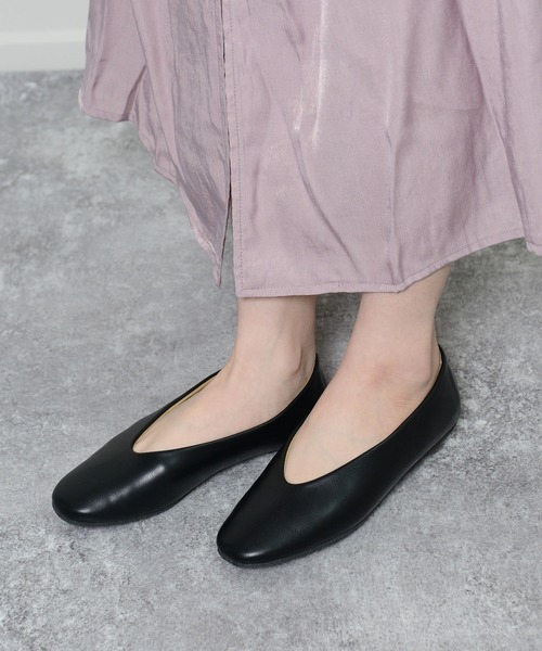 shopnikoniko(ショップニコニコ)の「スクエアトゥフラットシューズ(パンプス・レディース・ブラック/グリーン/レッド/シルバー/ホワイト/ゴールド・S/M/L/LL)」の18枚目の写真