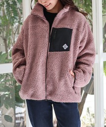 ボアハイネックZIPブルゾン
