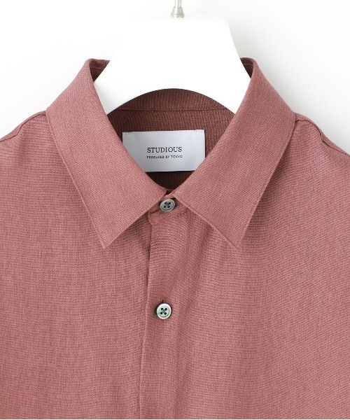 STUDIOUS（ステュディオス）の「【STUDIOUS】ELASTICリネン バスケット レギュラーカラーシャツ（シャツ/ブラウス・メンズ・ホワイト/ブラック/ブラウン・1/2/3）」の13枚目の写真