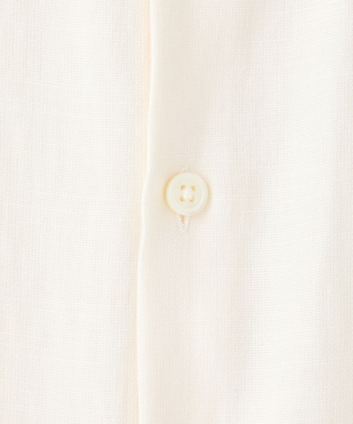 STUDIOUS（ステュディオス）の「【STUDIOUS】ELASTICリネン バスケット レギュラーカラーシャツ（シャツ/ブラウス・メンズ・ホワイト/ブラック/ブラウン・1/2/3）」の8枚目の写真