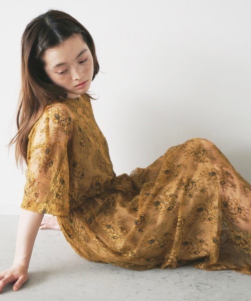kaene(カエン)の「レースキャミワンピース(ドレス・レディース・グレー/イエロー/ブラック・FREE)」の21枚目の写真