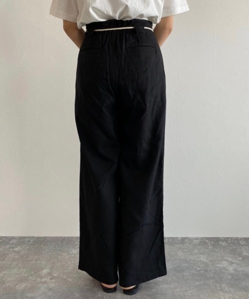 PAGEBOY(ページボーイ)の「リネンレーヨンロープベルトパンツ(その他パンツ・レディース・ブラック/パープル/ライム/グレイッシュベージュ/グリーン系その他・FREE)」の16枚目の写真