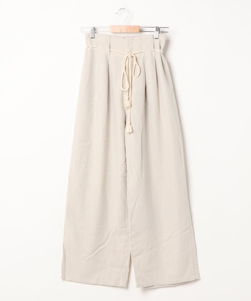 PAGEBOY(ページボーイ)の「リネンレーヨンロープベルトパンツ(その他パンツ・レディース・ブラック/パープル/ライム/グレイッシュベージュ/グリーン系その他・FREE)」の22枚目の写真