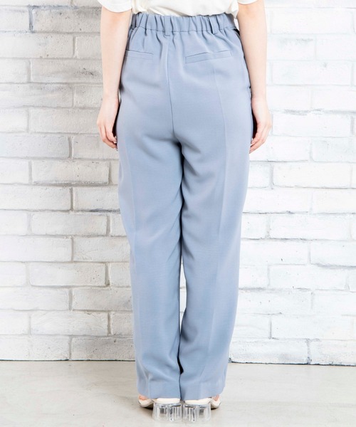 DuKKah（デュカ）の「dukkah/【148cm基準・低身長向け】【セットアップ対応商品】センタースリットパンツ（スラックス・レディース・ブラウン/サックスブルー・X-SMALL）」の7枚目の写真