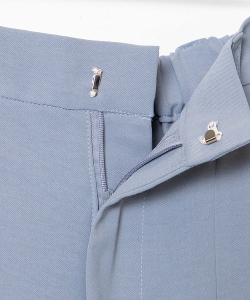 DuKKah（デュカ）の「dukkah/【148cm基準・低身長向け】【セットアップ対応商品】センタースリットパンツ（スラックス・レディース・ブラウン/サックスブルー・X-SMALL）」の10枚目の写真