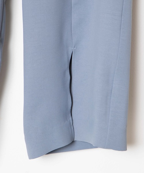 DuKKah（デュカ）の「dukkah/【148cm基準・低身長向け】【セットアップ対応商品】センタースリットパンツ（スラックス・レディース・ブラウン/サックスブルー・X-SMALL）」の21枚目の写真