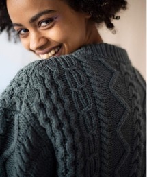 UNFIL（アンフィル）の「unfil アンフィル / french merino cable-knit