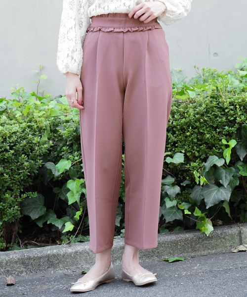 flower（フラワー）の「レディフリルパンツ（その他パンツ・レディース・ベージュ/ブラウン/ピンク・FREE）」の3枚目の写真