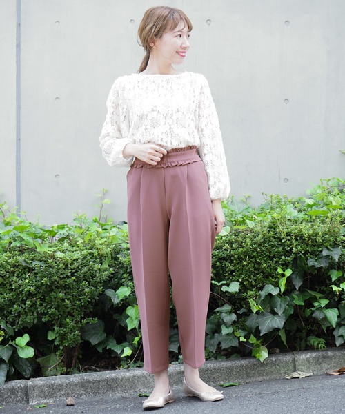 flower（フラワー）の「レディフリルパンツ（その他パンツ・レディース・ベージュ/ブラウン/ピンク・FREE）」の21枚目の写真