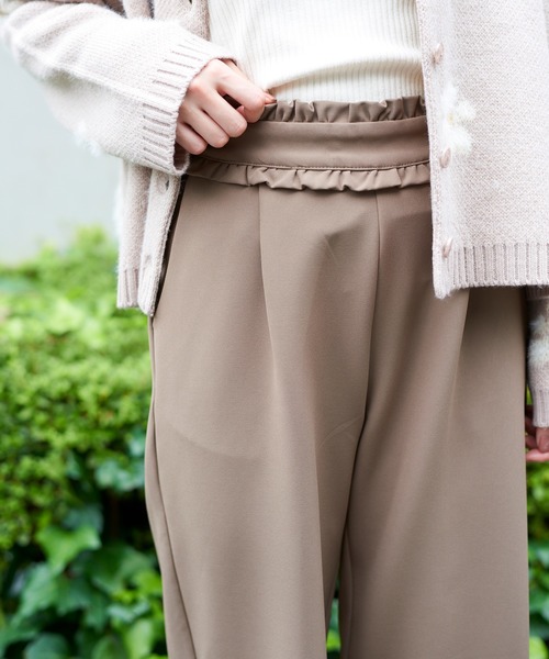 flower（フラワー）の「レディフリルパンツ（その他パンツ・レディース・ベージュ/ブラウン/ピンク・FREE）」の13枚目の写真