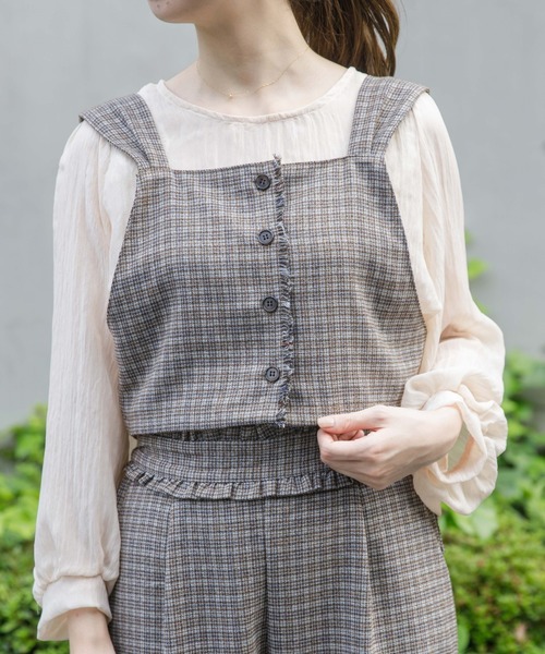 flower（フラワー）の「レディフリルパンツ（その他パンツ・レディース・ベージュ/ブラウン/ピンク・FREE）」の11枚目の写真