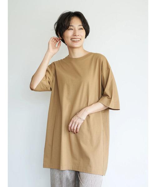 AMERICAN HOLIC（アメリカンホリック）の「バックスリットカットチュニック ＊（Tシャツ/カットソー・レディース・ブラック/ブラウン/グレー/アイボリー/キャメル・FREE）」の19枚目の写真
