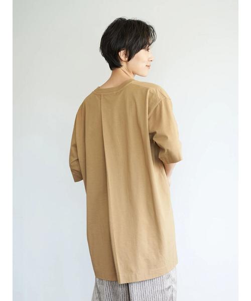 AMERICAN HOLIC（アメリカンホリック）の「バックスリットカットチュニック ＊（Tシャツ/カットソー・レディース・ブラック/ブラウン/グレー/アイボリー/キャメル・FREE）」の17枚目の写真