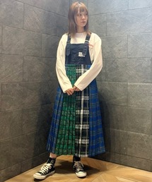 Candy Stripper | GOOD DAYS CHECK PLEATS　ジャンパースカート(ジャンパースカート)
