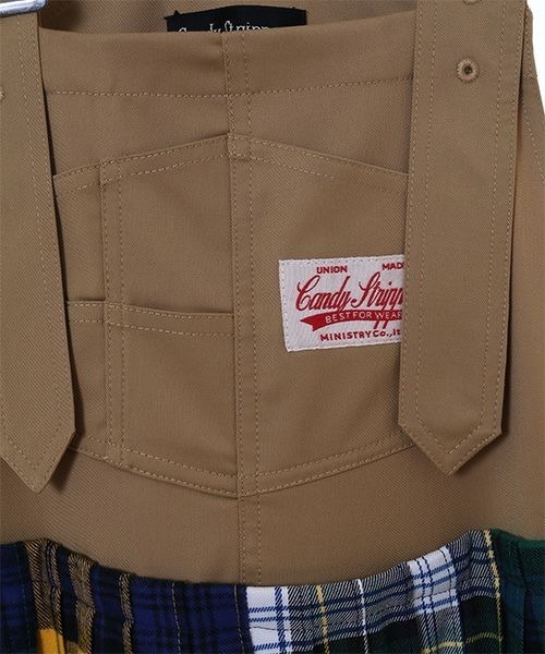 Candy Stripper（キャンディストリッパー）の「GOOD DAYS CHECK PLEATS　ジャンパースカート（ジャンパースカート・レディース・ブラック/ベージュ/ネイビー・2/1）」の9枚目の写真