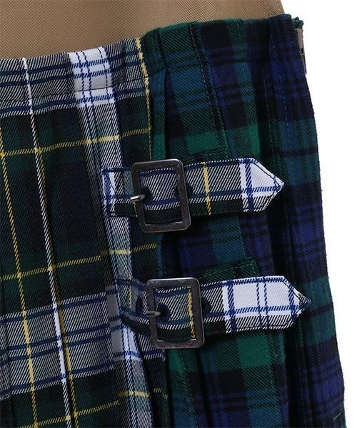 Candy Stripper（キャンディストリッパー）の「GOOD DAYS CHECK PLEATS　ジャンパースカート（ジャンパースカート・レディース・ブラック/ベージュ/ネイビー・2/1）」の10枚目の写真