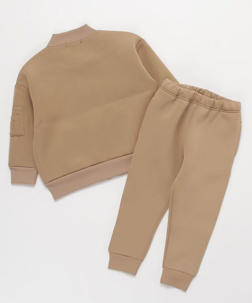 THE CASUAL（カジュアル）の「ビッグシルエット MA-1 ジャケット 裾リプ パンツ セットアップ サンドイッチダンボール キッズ（MA-1・キッズ・カーキ/ベージュ/ブラック/ネイビー・130cm/120cm/160cm/140cm/150cm/110cm）」の5枚目の写真