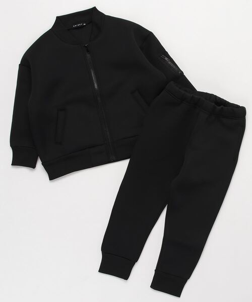 THE CASUAL（カジュアル）の「ビッグシルエット MA-1 ジャケット 裾リプ パンツ セットアップ サンドイッチダンボール キッズ（MA-1・キッズ・カーキ/ベージュ/ブラック/ネイビー・130cm/120cm/160cm/140cm/150cm/110cm）」の14枚目の写真