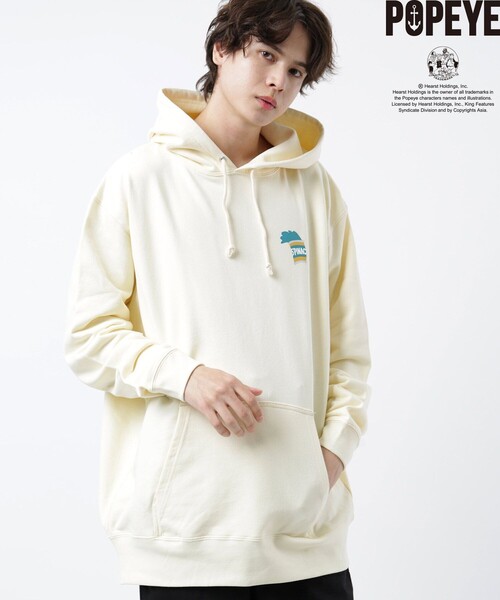 買得 のryo ポパイ 田口陵 Freaks Store フリークスストア のファッション トップス Popeye uchi パーカー ビッグシルエットスウェットフーディ スウェットパーカー パーカー Freaks セール パーカー
