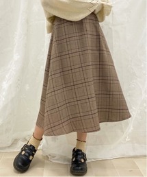 apres jour | チェックフレアスカート【ZOZOTOWN限定アイテム】(スカート)