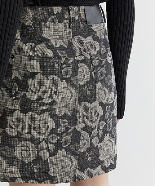 Fano Studios(ファノ ストゥディオズ)の「【Fano Studios】Floral short skirt FD20B003(スカート・レディース・ブラック・S/M/L)」の7枚目の写真