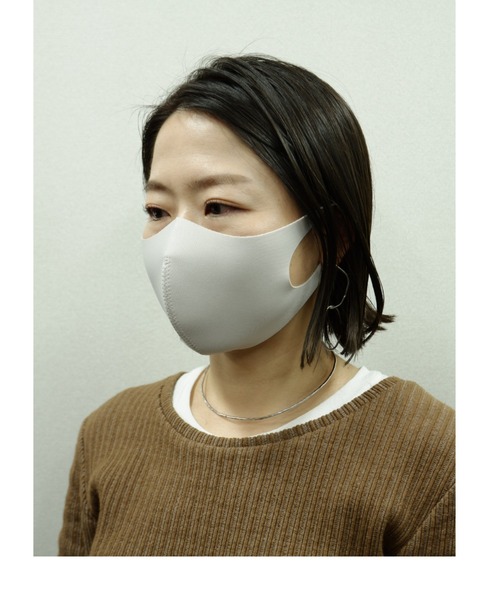 MANASTASH(マナスタッシュ)の「MANASTASH/マナスタッシュ NANO SILVER FACE MASK ナノシルバーフェイスマスク(マスク・レディース・ホワイト/ブラック/ベージュ・MEDIUM/LARGE)」の8枚目の写真