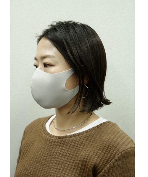 MANASTASH(マナスタッシュ)の「MANASTASH/マナスタッシュ NANO SILVER FACE MASK ナノシルバーフェイスマスク(マスク・レディース・ホワイト/ブラック/ベージュ・MEDIUM/LARGE)」の9枚目の写真