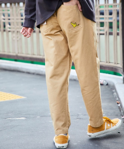 Mark Gonzales（マーク・ゴンザレス）の「Mark Gonzales/マークゴンザレス 別注 バルーンビッグシルエット スケーターパンツ（その他パンツ・メンズ・ブラック/サックスブルー/ワンウォッシュ/ベージュ/ライトインディゴブルー/グレイッシュベージュ/オフホワイト/ストライプ/パープル/レッド/グリーン・L/M/S）」の4枚目の写真