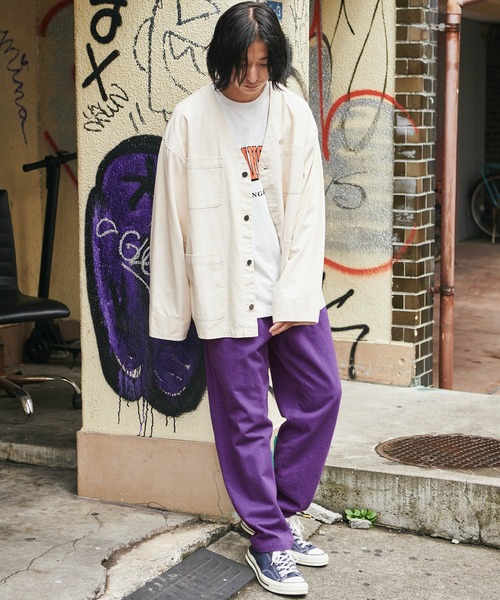 PGロゴ イエローパンツとレッドパンツセット Mark Gonzales/マークゴンザレス 別注 バルーンビッグシルエット