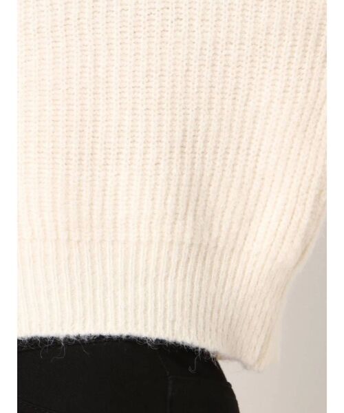 dazzlin（ダズリン）の「ボトルネックショートニットトップス（ニット/セーター・レディース・ブラック/グレー/オフホワイト/オレンジ・FREE）」の18枚目の写真